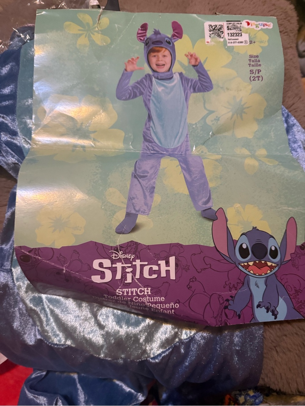 Disney Stitch Toddler Costume - new size 2t